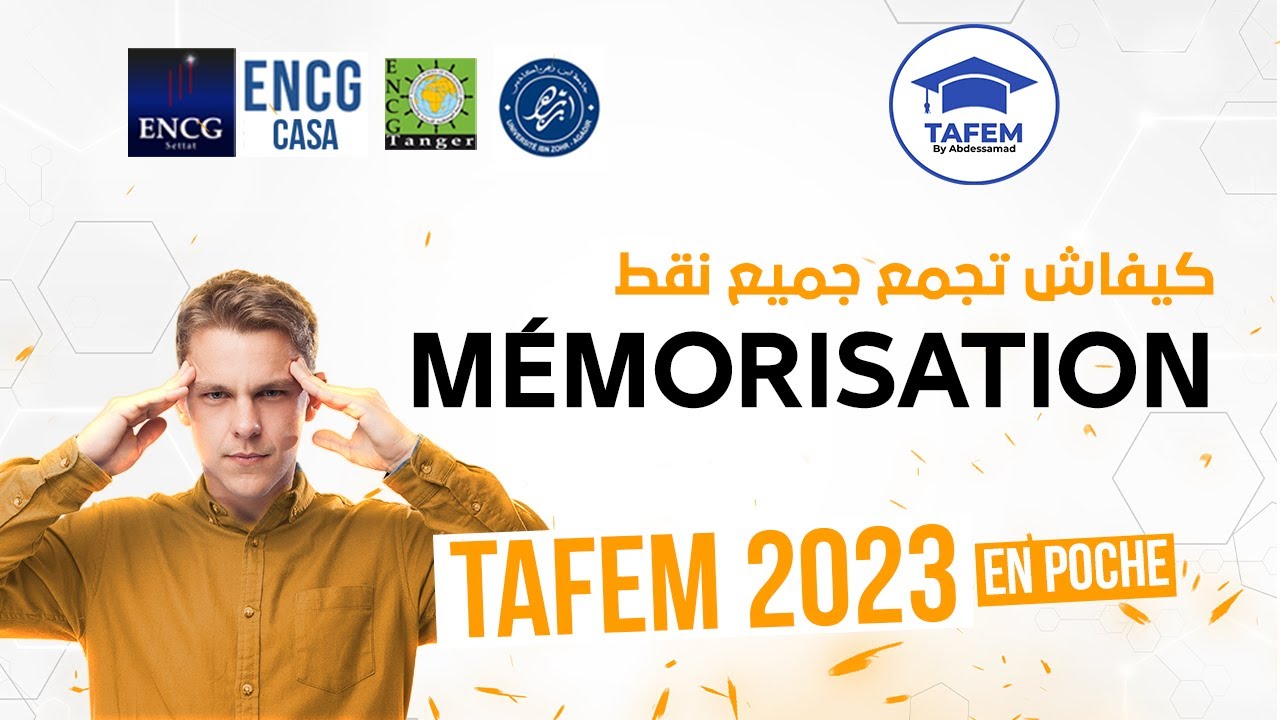 TAFEM 2022 : Partie Mémorisation🧠astuces et  Correction exclusive-- 100%Correct✅