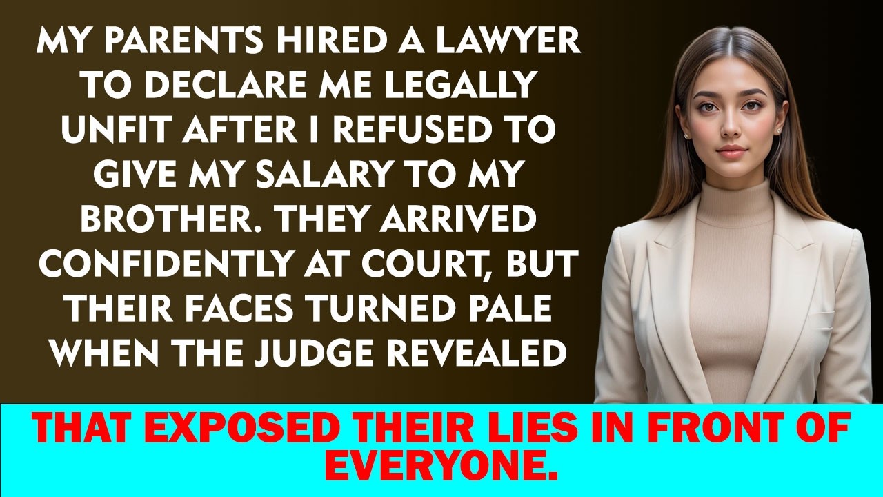My Parents Hired a Lawyer to Declare Me “Unfit” — After I Refused to Give My Salary