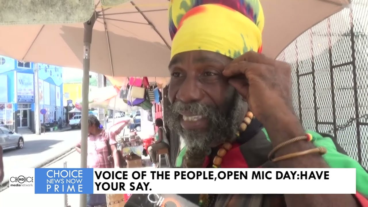 THE PEOPLE SPEAK TO AN OPEN MIC