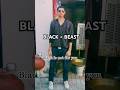 Black to Beast in 4 Seconds 🖤⚡ #trending #motivation #shorts #transformation #viralnow #viral #sad