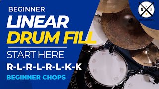 Gospel Drum Fill #1 | Beginner Chops | R-L-R-L-R-L-K-K | Easy Linear Fill | Next Level Drums, LLC