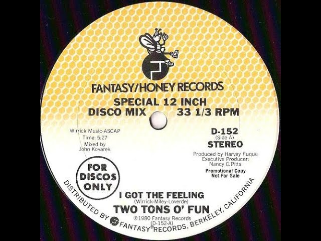 Two Tons O'Fun -  I Got the Feeling  (Disco.1980)