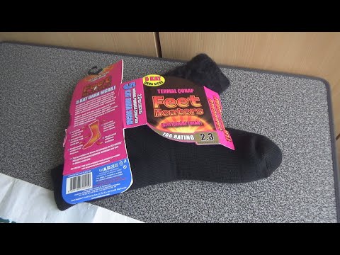 Erdal Çorap Feet Heaters Thermal Socks 5 Layers Unboxing and Test
