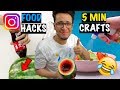 Awful "5 Minute Crafts" Food Hacks!! I Actually Tried them