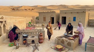 Desert Women Full Day Routine in Summer | Cooking Traditonal Okra Grandmother Style | Rural Life screenshot 3