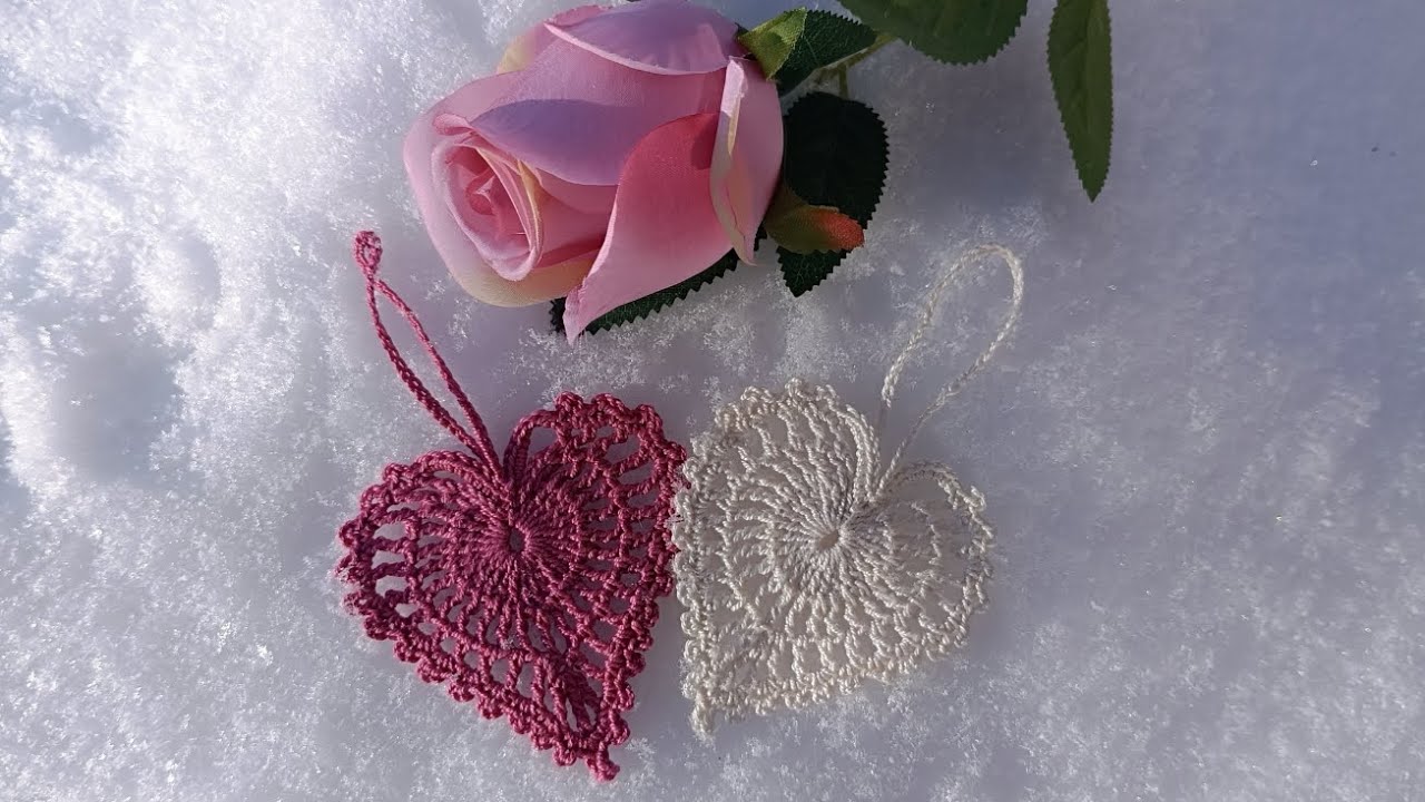 Lacy Valentine heart - a beautiful and easy crochet pattern 