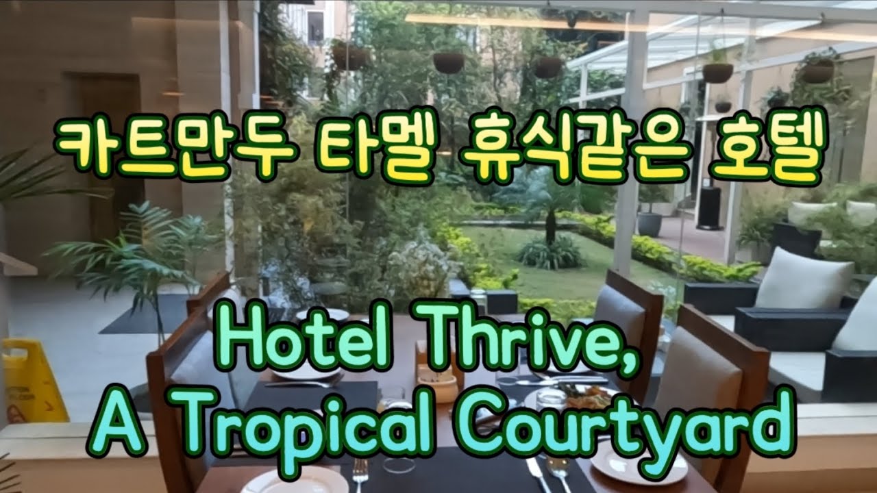 카트민두 타멜의 휴식같은 호텔 Hotel Thrive, A Tropical Courtyard