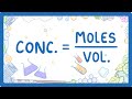 GCSE Chemistry - Moles, Concentration & Volume Calculations  #29