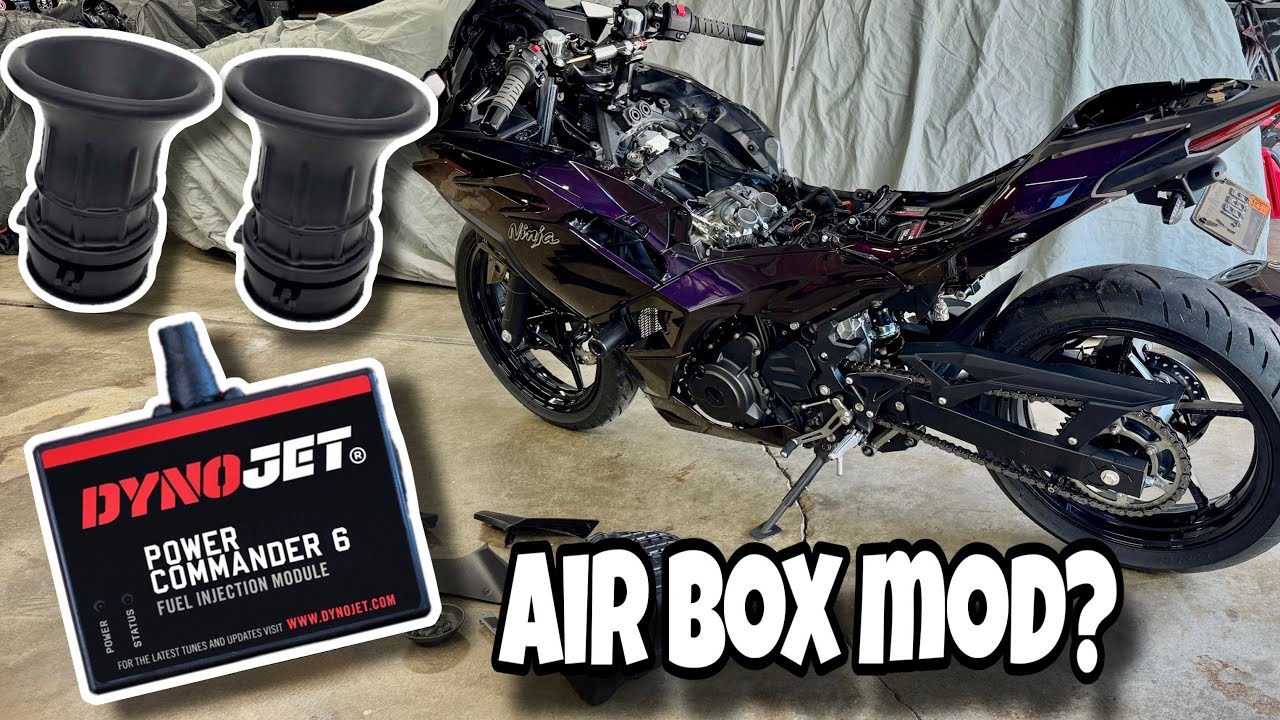 Ninja 500 Gets ALL The Power Mods [Dynojet Power Commander 6