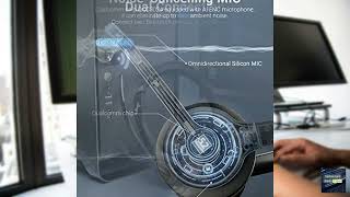 Review - Wireless Headset With Ai Noise Cancelling Microphone Bluetooth Headset - Bluetoo
