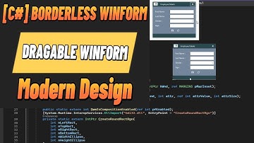 C# Windows Form: Create a Borderless, Draggable & Shadowed Window | With Source code