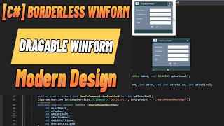 C# Windows Form: Create a Borderless, Draggable & Shadowed Window | With Source code