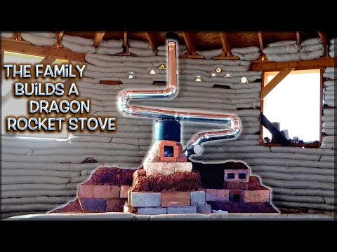 The Family Builds a Dragon Rocket Stove Mass Heater | Full Version Show