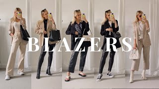 HOW TO STYLE BLAZERS FOR AUTUMN/FALL! 5 BLAZER OUTFIT IDEAS | Zara, Mango, H&M & more