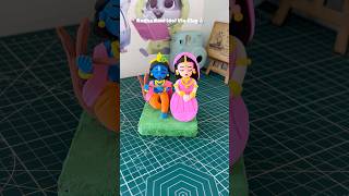 How to make Clay Radha Rani Idol🙏🏻#diy #idol #Radharani #fondant #easy #clay #tricks #love