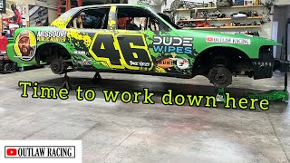 Building a Crown Vic Race Car -- Wiring, Skid Plate, Exhaust....