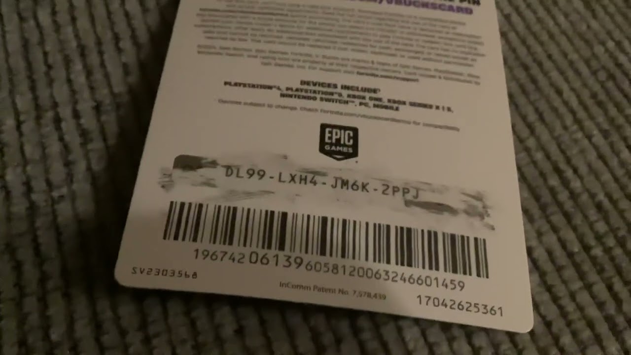 free vbucks code (unredeemed)