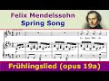 Mendelssohn - Frühlingslied (Spring Song) - English &amp; German subtitles