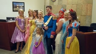 5-Year-Old Girl Gets Surprised By Disney Princesses At Adoption Court Hearing