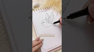Tutorial Gambar Burung Aesthetic @cathfloart