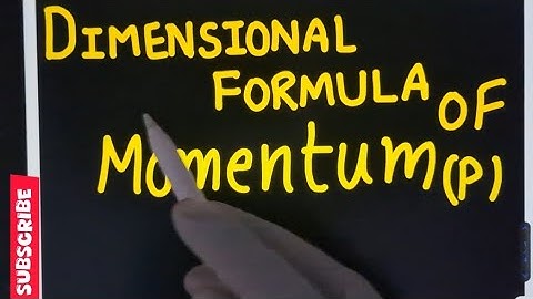 Trick to Find Dimensional Formula of Momentum (P) #class11 #physics #dimensions