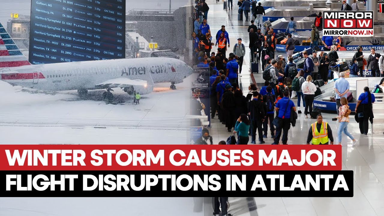США: Смертоносный зимний шторм вызвал хаос в аэропорту Атланты, отменено более 250 рейсов, задерж...