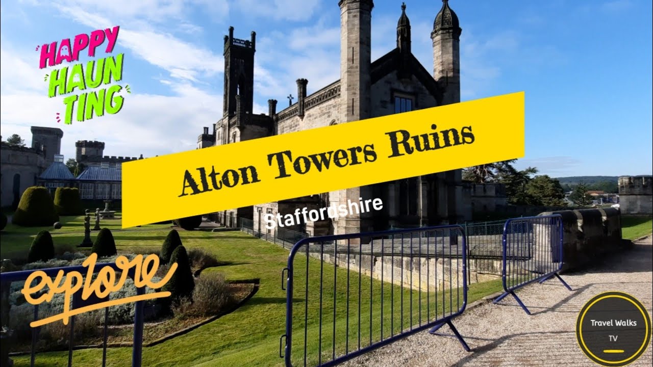 Alton Towers Ruins Walk Through & Scarefest Maze Set Up - Sept 2021