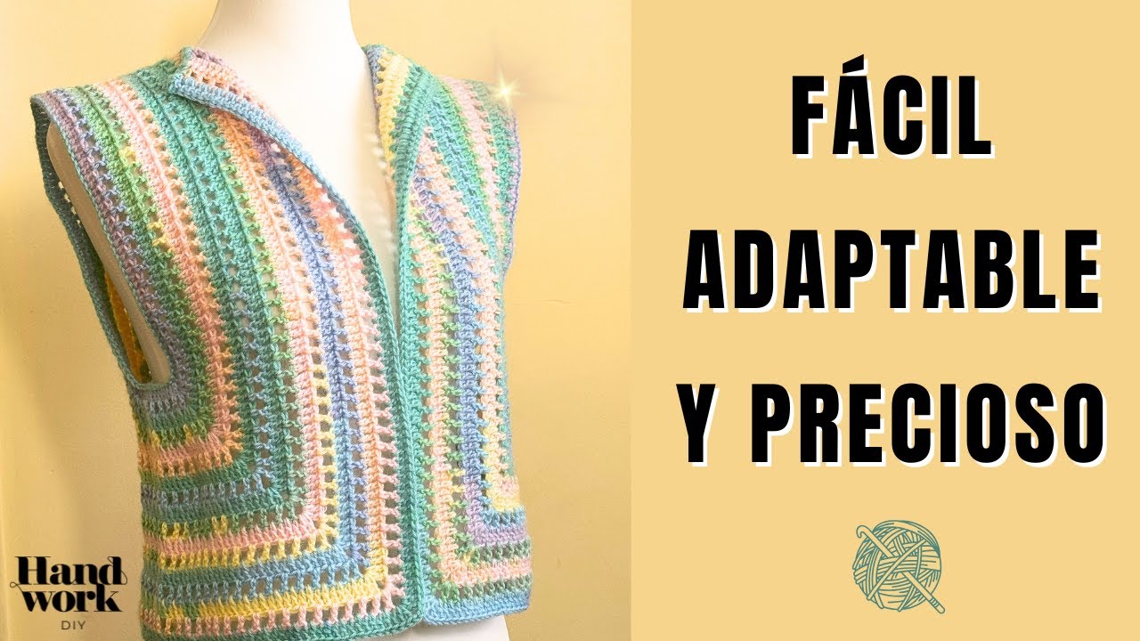 El CHALECO más FÁCIL 💕 y PRECIOSO para TODAS las TALLAS