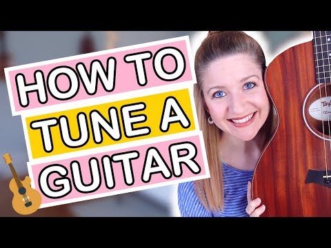 How To Tune A Guitar With A Tuner!