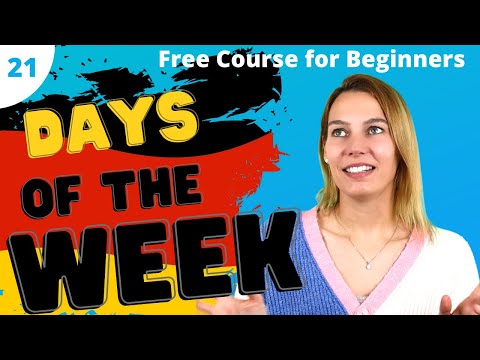 Lesson 21: Days of the week | Complete 🇩🇪 Course for Beginners