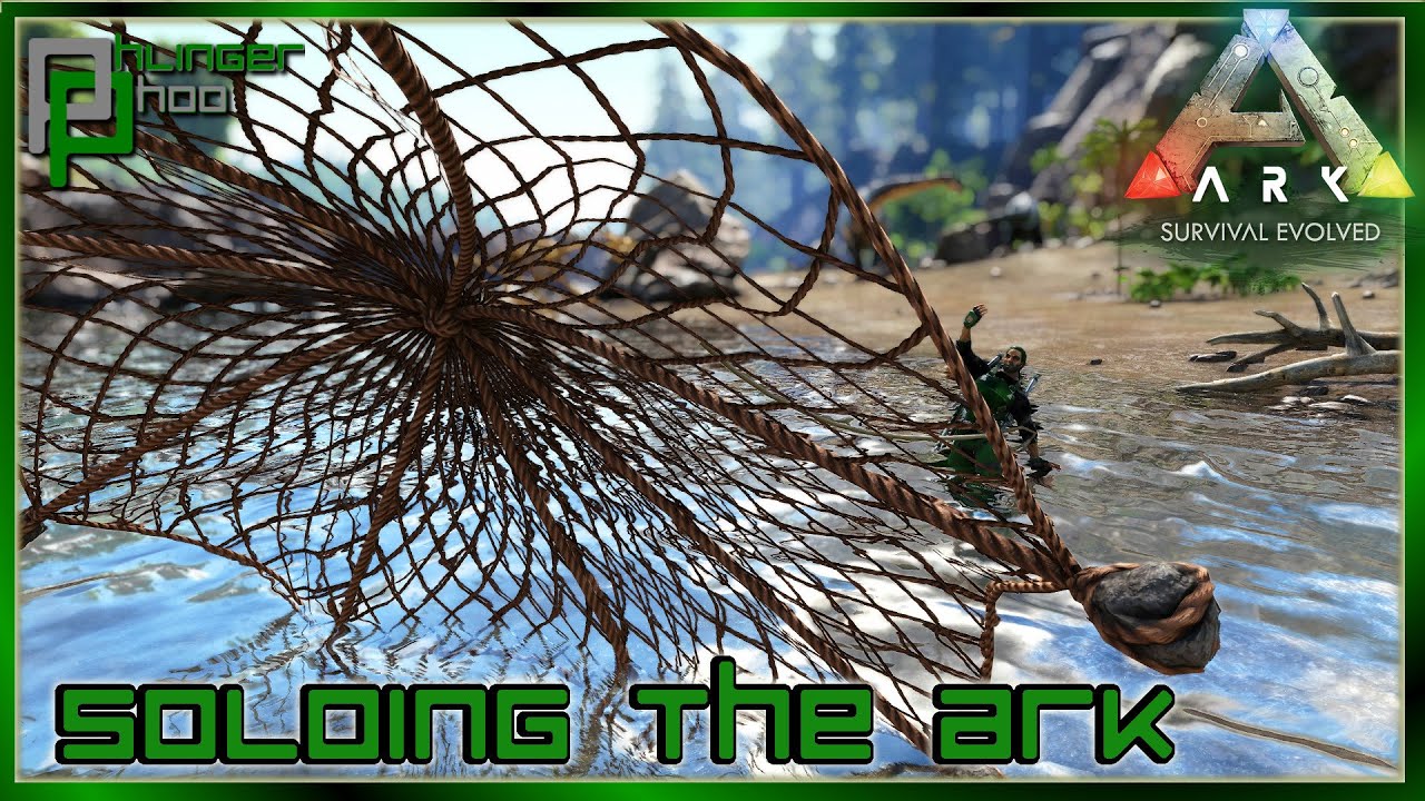 CAN YOU USE A FISHING NET TO GET RARE RESOURCES? Soloing the Ark