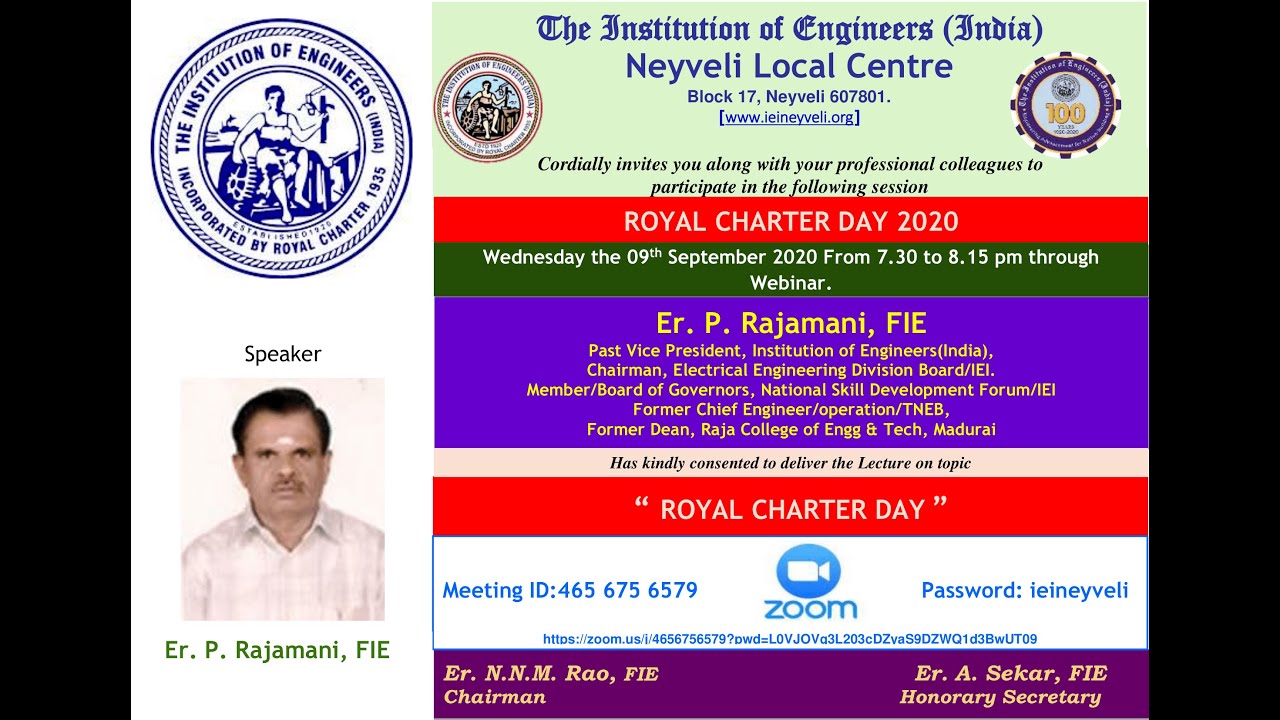 Part 2, Royal Charter Day 2020