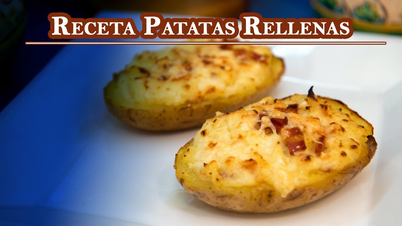 Receta Patatas Rellenas con Beicon y Queso Muy Facil