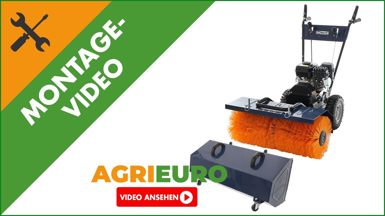 Benzin Kehrmaschine Schneeschild Auffangbox 80 Cm Arbeitsbreite 6