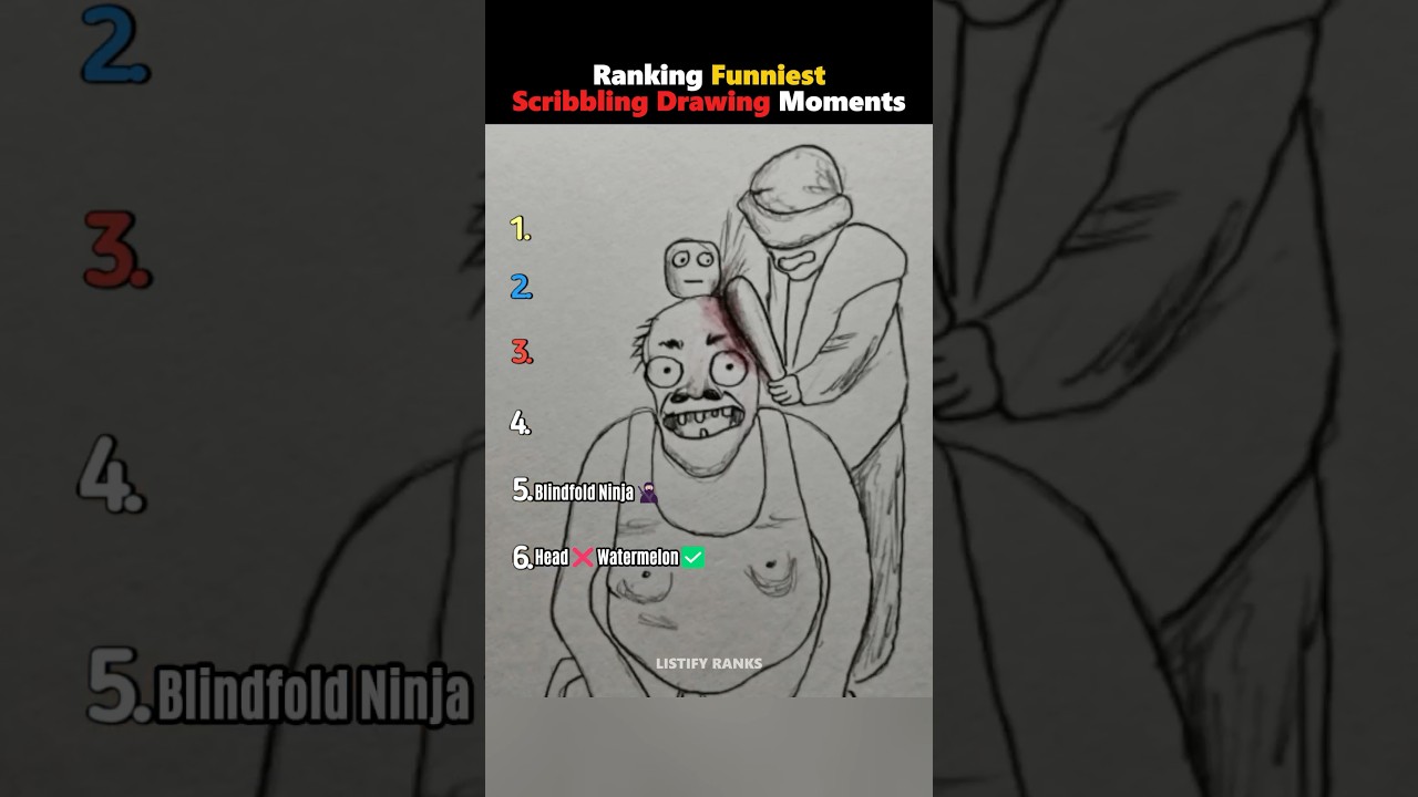 Ranking Funniest Scribbling Drawing Moments 😂