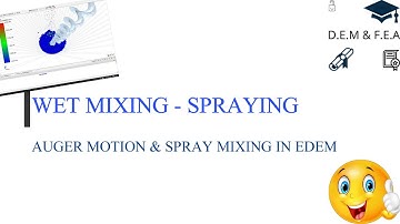 Wet Mixing in EDEM using Custom API in a Conical Mixer (Step-by-Step English Tutorial) #Conicalmixer