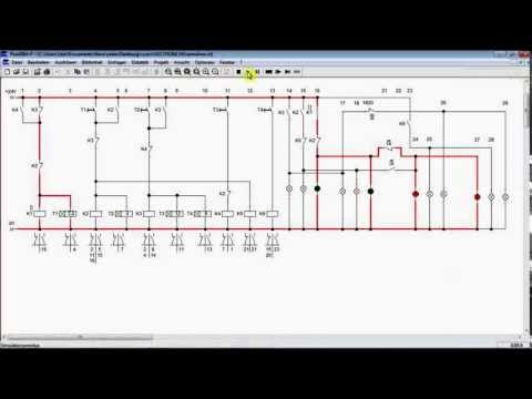 Traffic light - electric scheme on Festo FluidSim - YouTube electrical contactor diagram 