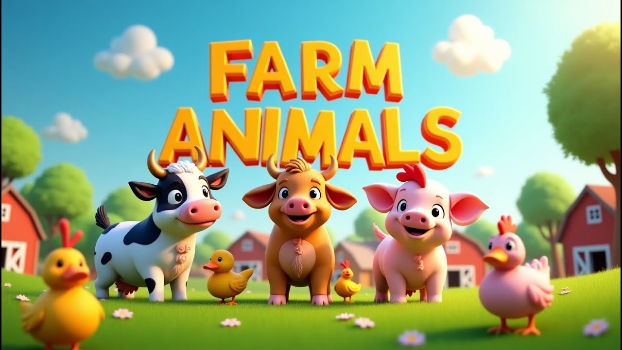 🐓 Farm Animals | Educational Song for Kids | Learning on the Farm 🐓