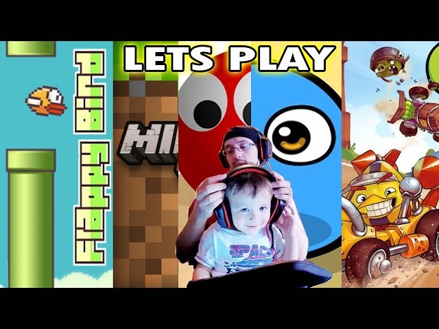 2 Year Old Chase plays Flappy Bird, My Boo, Minecraft, Angry Birds Go,  Juice Cubes & Factory Balls 