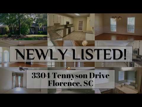 3304 Tennyson Drive, Florence, SC home video tour