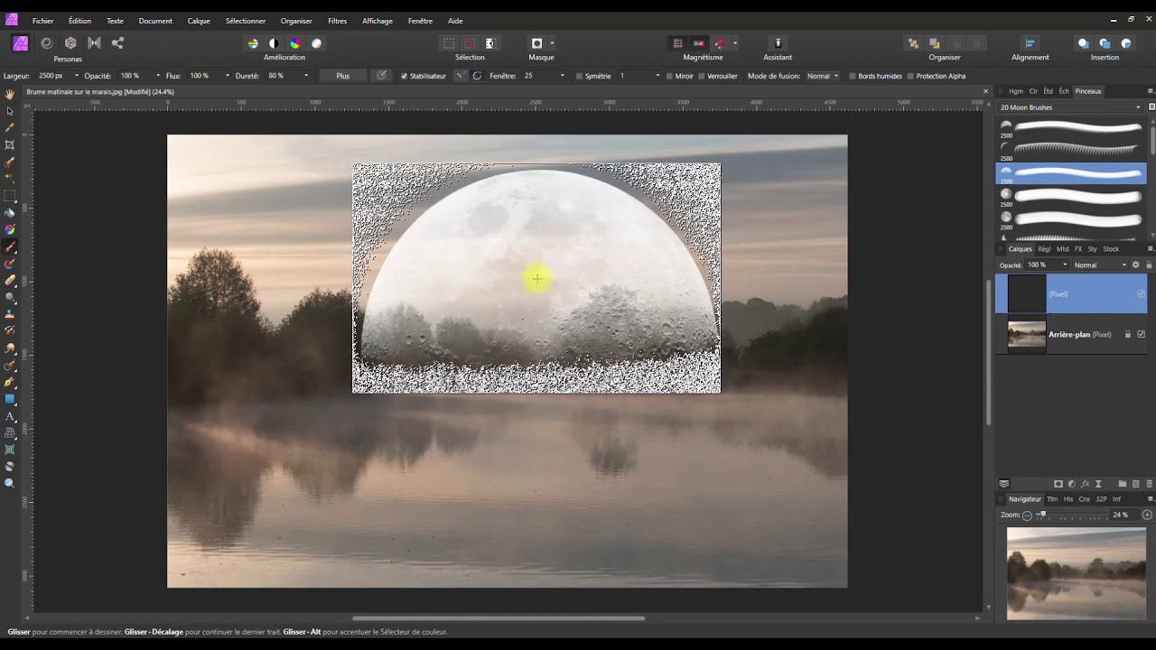 Ajouter des pinceaux (Brosses) dans Affinity Photo