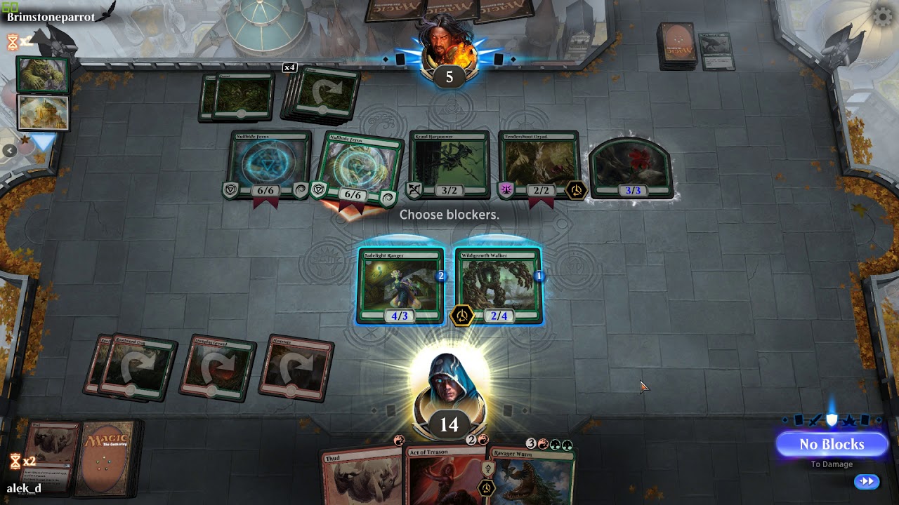 MTG Gruul Aggro - vs - Green Aggro/Saprolings