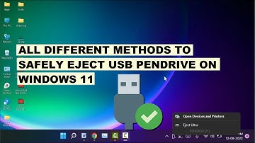 How to Fix Unable to Eject a USB Drive on Windows 11