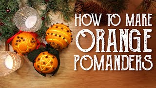 How to Make Orange Pomanders for Yule, Orange & Clove Gift, Witchy Holiday Decor, Magical Crafting