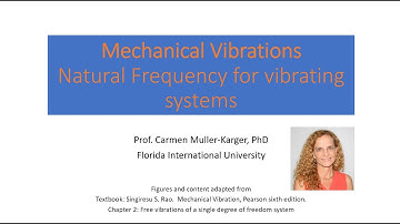 Narrated Lecture CH 2 Free Vibration Part 2 Natural Frequency of other systems