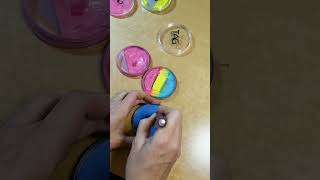 Make your own Rainbow Split cake, face painting tutorial, 30 seconds