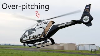 Over-pitching effect on helicopters