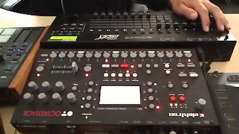 Looper / Glitch experiment 2 (DSI Tempest, Octatrack, Remote midi controller)