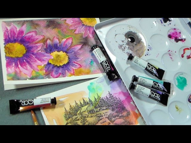 TUTORIAL: How To Paint With QoR Iridescent Watercolors - Doodlewash®