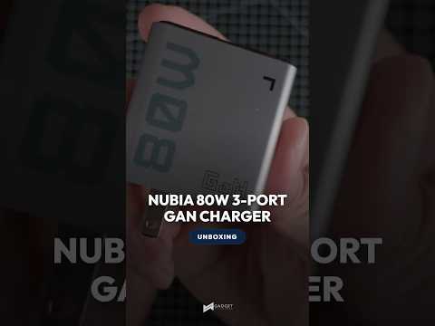 nubia 80W 3-Port GaN charger Unboxing